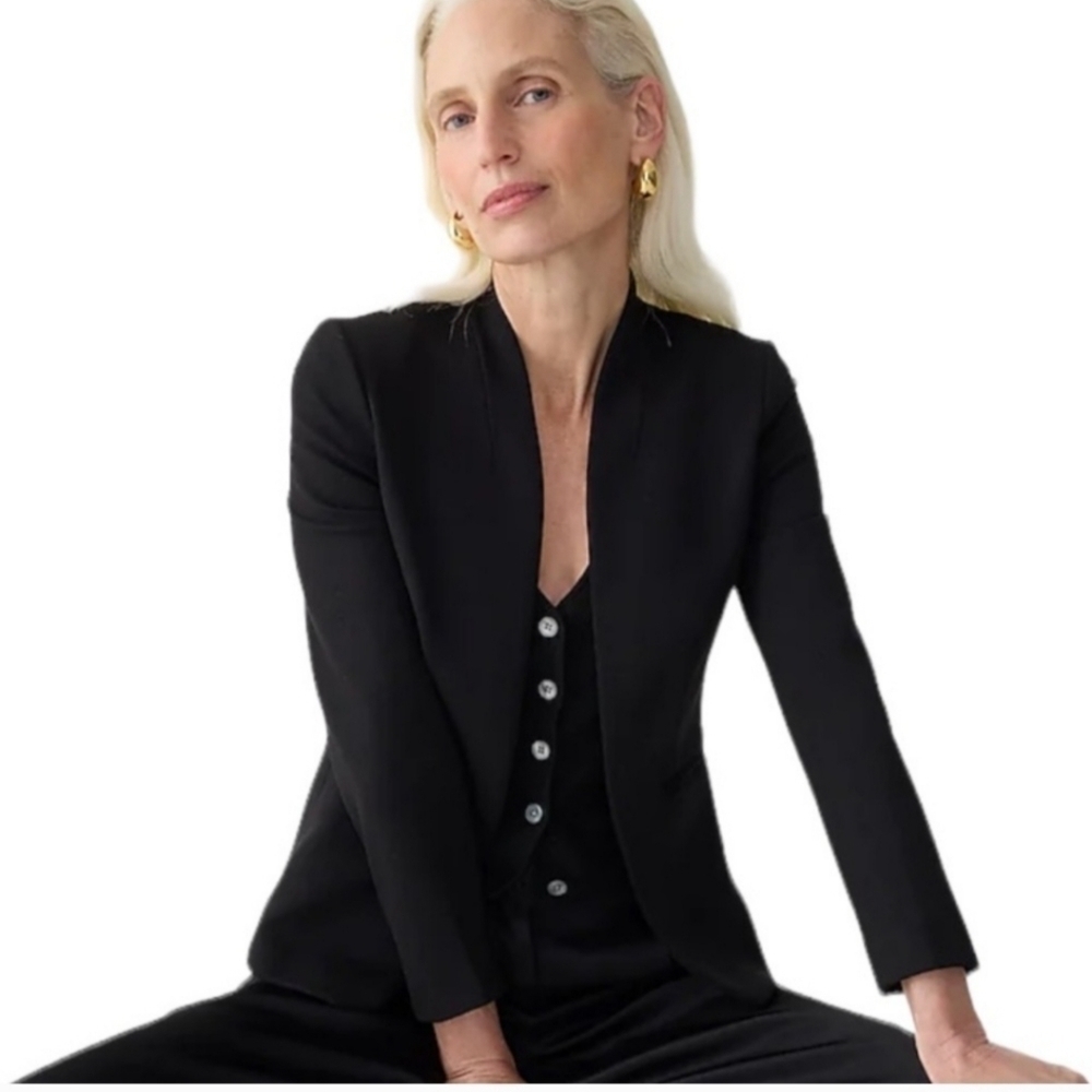 J. Crew Going Out stretch twill black blazer - Picture 4 of 14